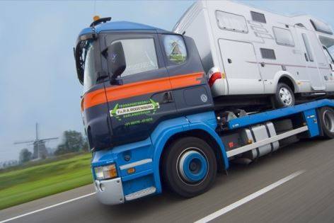 Camper transport naar Nederland verzorgd door Rodenburg