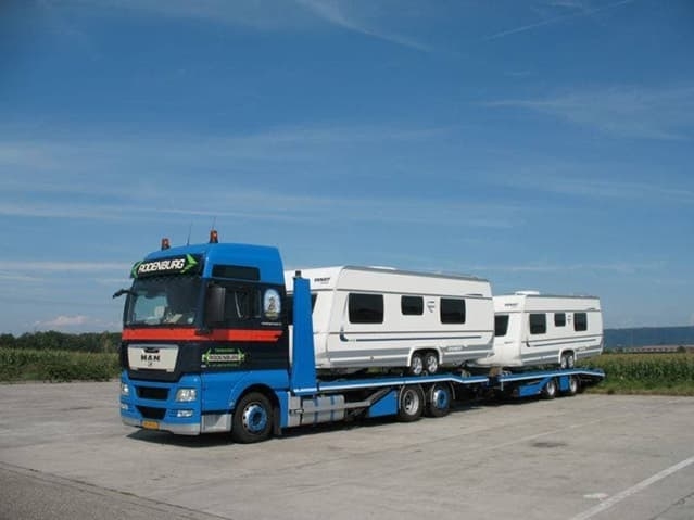 Caravans transporteren een dagelijkse klus voor Rodenburg.